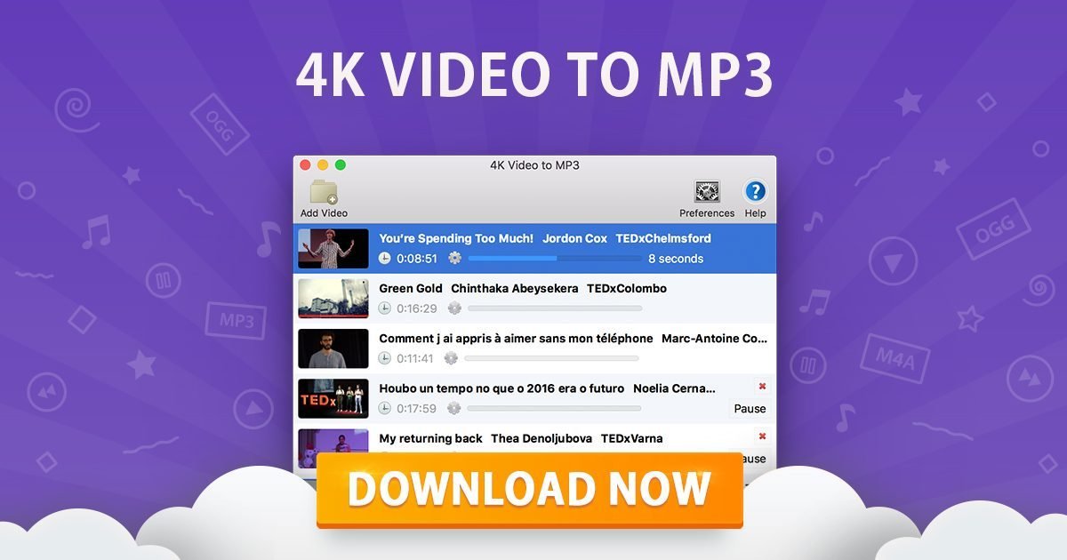 4K Video to MP3 logo